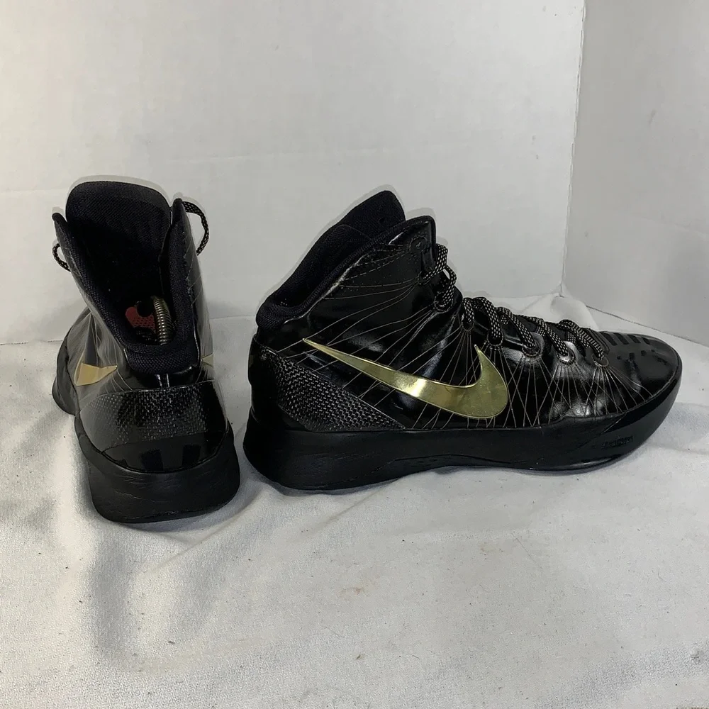 Nike Zoom Hyperdunk Elite ‘Away’ Black/Gold Basketball Sneakers